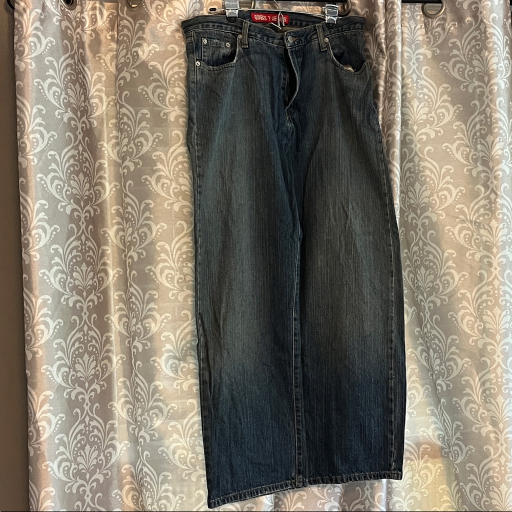 Guess Men's Straight Jeans - Dark Blue